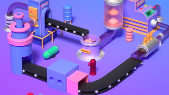 c4d創意甜甜圈加工小工廠動畫